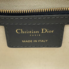 将图像加载到图库查看器中，Dior Oblique Dior Groove 20 NavyM1364UTZQ Jacquard Calf Leather Size Small

