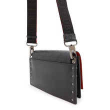 Load image into Gallery viewer, Christian Louboutin Wall Strap Shoulder Bag Black/Red Leather
