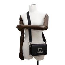 Load image into Gallery viewer, Christian Louboutin Wall Strap Shoulder Bag Black/Red Leather
