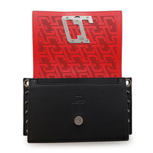 Load image into Gallery viewer, Christian Louboutin Wall Strap Shoulder Bag Black/Red Leather
