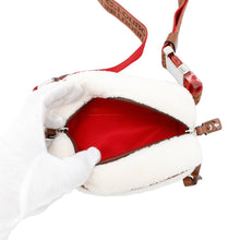 将图像加载到图库查看器中，Christian Louboutin Blaster Crossbody Bag White3215176 Boa Leather

