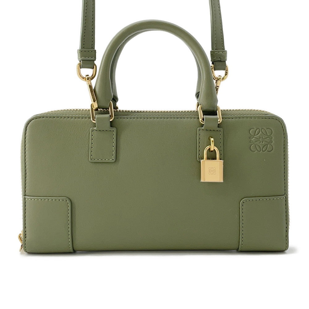 LOEWE Amazona Pouch GreenC039U10X01 Leather