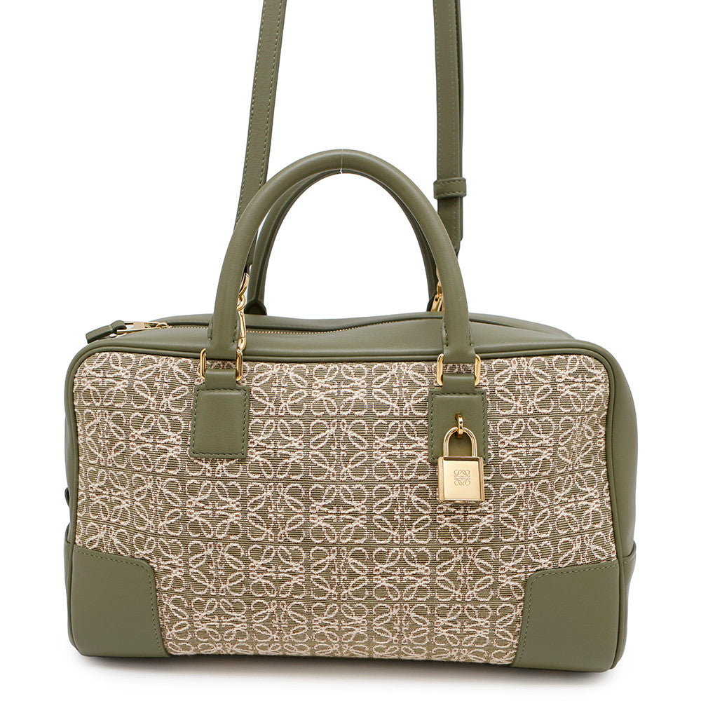 LOEWE Amazonas GreenA039N08X02 Canvas Leather Size 28