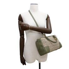 将图像加载到图库查看器中，LOEWE Amazonas GreenA039N08X02 Canvas Leather Size 28
