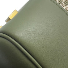 将图像加载到图库查看器中，LOEWE Amazonas GreenA039N08X02 Canvas Leather Size 28
