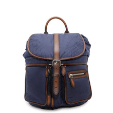 Load image into Gallery viewer, Berluti Scritto Calligraphy Backpack Blue/Brown Nylon Leather
