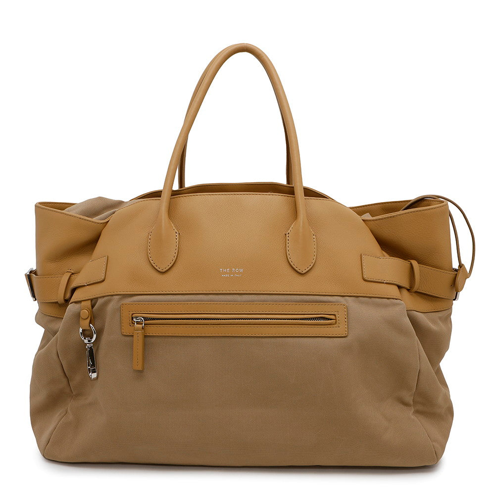 Margaux 17 Inside Out Handbag Dune Canvas Leather