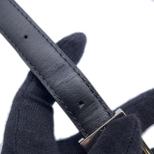 将图像加载到图库查看器中，MCM Drawstring Shoulder Bag Black Leather
