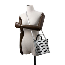 Load image into Gallery viewer, BALENCIAGA Neo Basket 2WAY Handbag Silver630708 Patent Leather
