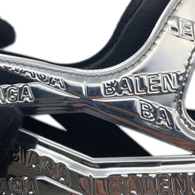 Load image into Gallery viewer, BALENCIAGA Neo Basket 2WAY Handbag Silver630708 Patent Leather
