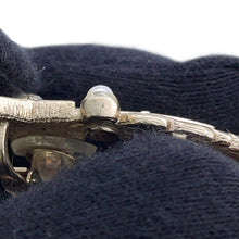 Load image into Gallery viewer, CHANEL Rhinestone Faux Pearl Star Earrings Gold Gold Plated
