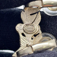 Load image into Gallery viewer, CHANEL Rhinestone Faux Pearl Star Earrings Gold Gold Plated
