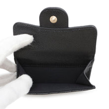 Load image into Gallery viewer, CHANEL Matelasse Classic Small Flap Wallet BlackAP0230 Caviar Leather
