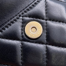 Load image into Gallery viewer, CHANEL Matelasse Ball Chain Mini Pouch Black Lambskin
