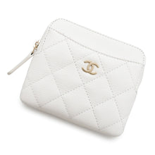 Load image into Gallery viewer, CHANEL Classic Zip Fragment Case WhiteAP2061 Caviar Leather
