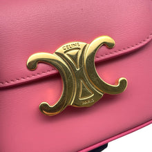 Load image into Gallery viewer, CELINE Triomphe Mini Claude Shoulder Bag Pink10I513DPV Leather
