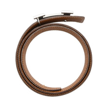 Load image into Gallery viewer, HERMES HBelt Size 75 Black/Gold Box Calf Leather Togo Leather
