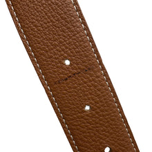 Load image into Gallery viewer, HERMES HBelt Size 75 Black/Gold Box Calf Leather Togo Leather
