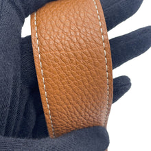 Load image into Gallery viewer, HERMES HBelt Size 75 Black/Gold Box Calf Leather Togo Leather
