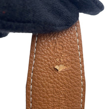 Load image into Gallery viewer, HERMES HBelt Size 75 Black/Gold Box Calf Leather Togo Leather
