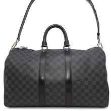 Load image into Gallery viewer, LOUIS VUITTON Keepall Bandouliere NoirN41418 Damier Graphite Size 45
