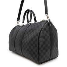 Load image into Gallery viewer, LOUIS VUITTON Keepall Bandouliere NoirN41418 Damier Graphite Size 45

