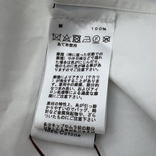 Load image into Gallery viewer, HERMES Boxy Fit Line Long Sleeve Shirt Size 40 White Cotton100%
