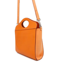 将图像加载到图库查看器中，BURBERRY Pocket Bag 2WAY Handbag Orange Leather
