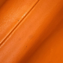 将图像加载到图库查看器中，BURBERRY Pocket Bag 2WAY Handbag Orange Leather
