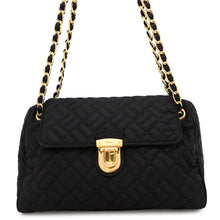 将图像加载到图库查看器中，PRADA Quilted ChainShoulder Bag BlackBR4965 Nylon
