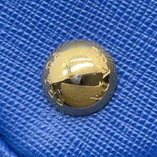 将图像加载到图库查看器中，PRADA ★Galleria 2WAY Handbag Blue1BA863 Leather
