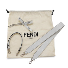将图像加载到图库查看器中，FENDI Marc Jacobs collaboration Mamma Bucket White8BR600 Leather
