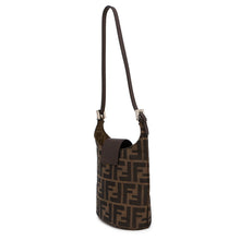 Load image into Gallery viewer, FENDI Zucca One Shoulder Bag Brown Canvas Leather
