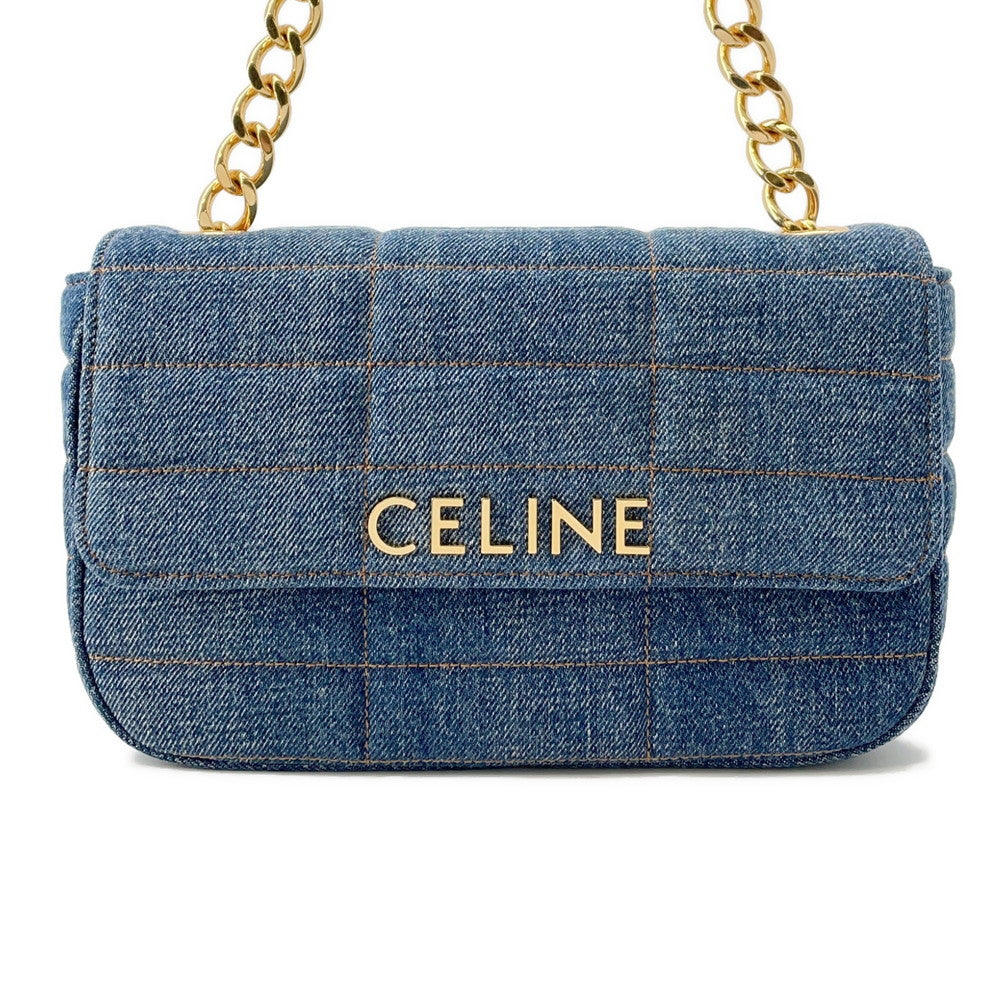 CELINE ChainShoulder Bag Blue11127 2ETN 07DD Denim