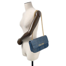 Load image into Gallery viewer, CELINE ChainShoulder Bag Blue11127 2ETN 07DD Denim
