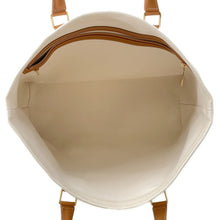 将图像加载到图库查看器中，CELINE ★Horizontal Cabas White/Brown190062 Canvas Leather
