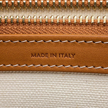 将图像加载到图库查看器中，CELINE ★Horizontal Cabas White/Brown190062 Canvas Leather
