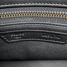 将图像加载到图库查看器中，CELINE Luggage micro shopper Black/Khaki/Gray Leather
