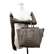 将图像加载到图库查看器中，CELINE Luggage micro shopper Suri189793 Leather
