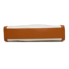 将图像加载到图库查看器中，CELINE Vertical Cabas Natural/Tan190402 Canvas Leather
