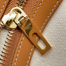 将图像加载到图库查看器中，CELINE Vertical Cabas Natural/Tan190402 Canvas Leather
