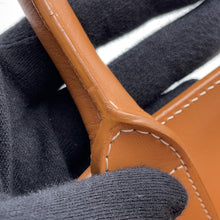 将图像加载到图库查看器中，CELINE Vertical Cabas Natural/Tan190402 Canvas Leather
