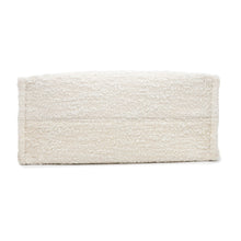 Load image into Gallery viewer, CELINE Triomphe Large Cabas Thais Tote Bag White/Green Canvas Leather Size Large
