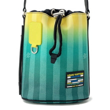将图像加载到图库查看器中，LOUIS VUITTON Sac Malang Yellow/GreenM59920 Damier stripe
