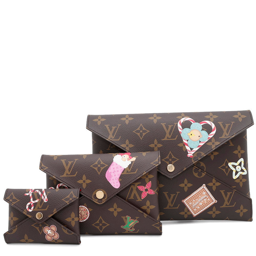 LOUIS VUITTON Pochette Kirigami Candy RedM12203 Monogram Vivienne