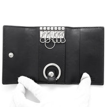 将图像加载到图库查看器中，GUCCI GG Embossed 6-Key Case Black625565 Leather
