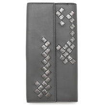 Load image into Gallery viewer, Bottega Veneta INTRECCIATO Bifold Wallet Long Wallet Gray Leather
