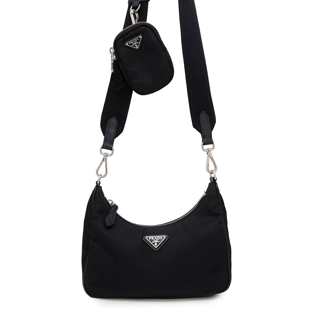 PRADA Shoulder Bag Re-Edition 2005 Black1BH204 Nylon