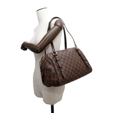 将图像加载到图库查看器中，LOUIS VUITTON ★Rivington RedN41157 Damier Ebene Canvas Size PM
