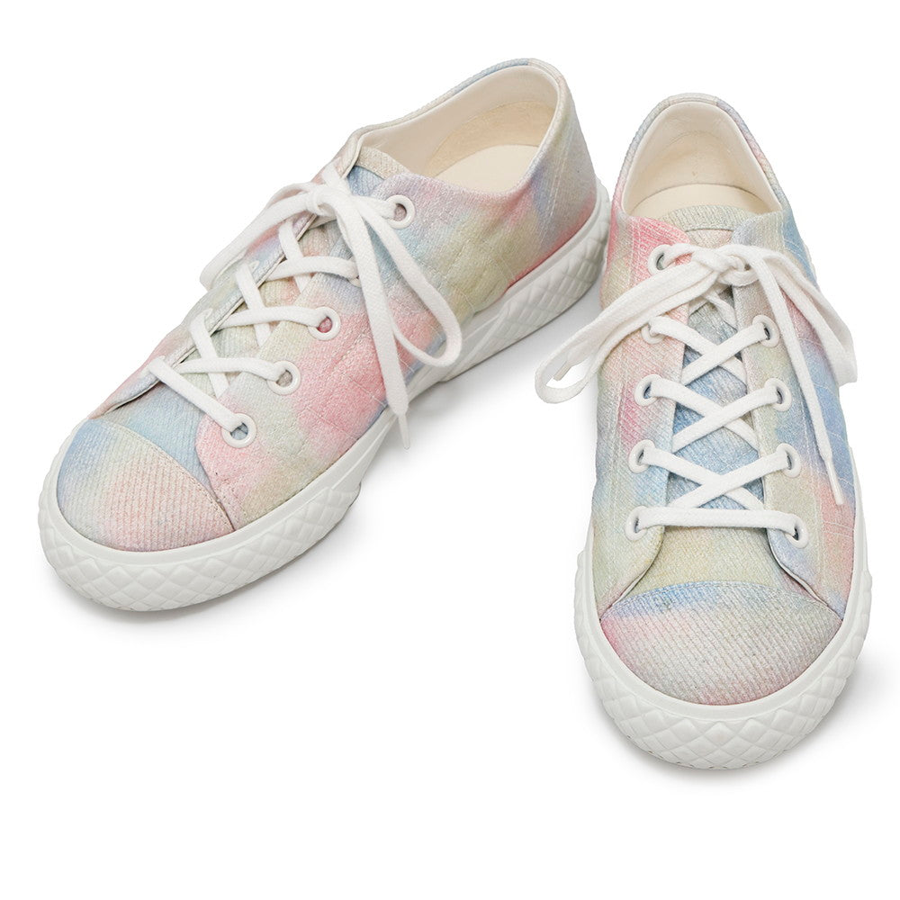 CHANEL 2022Stainless Steel Lace-up Sneakers MulticolorG38278 Canvas Size 38C